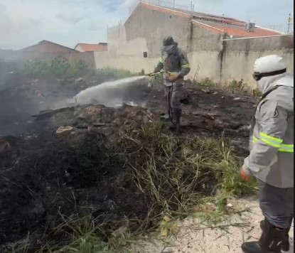 ação humana. Imagens registradas no local foram enviadas por moradores ao CKS On