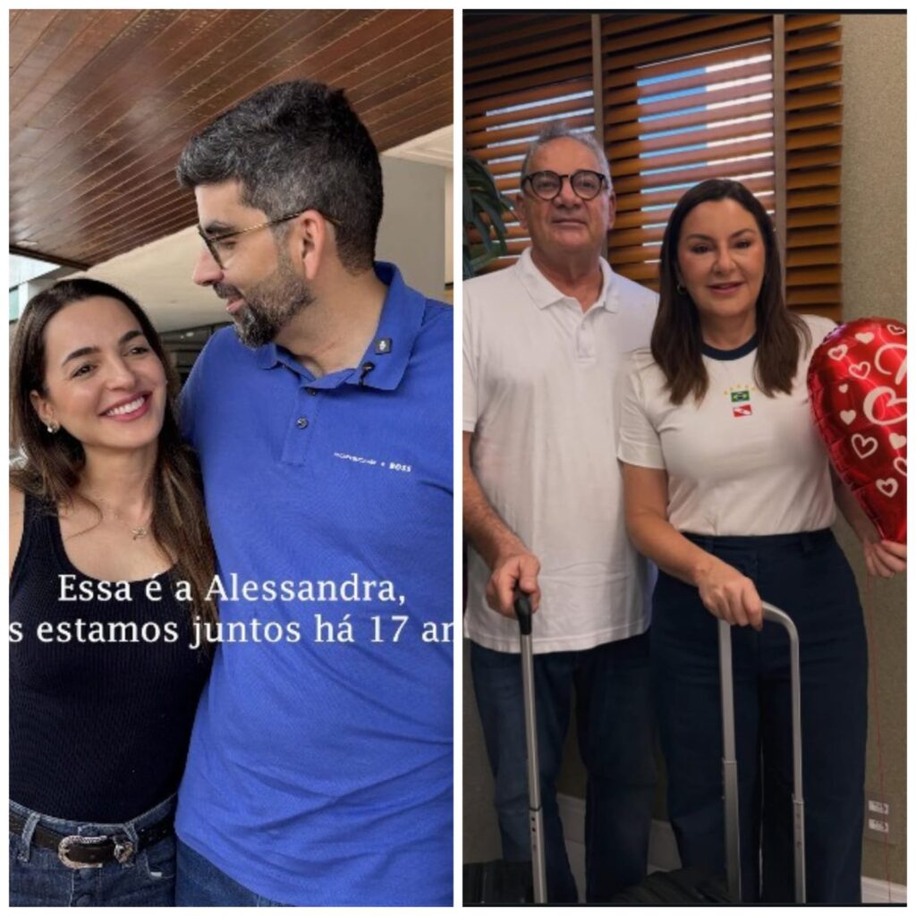Os casais Alessandra Haber e Daniel Santos, ao lado de Hana Ghassan, governadora do Pará e o marido, José Roberto Tuma da Ponte.