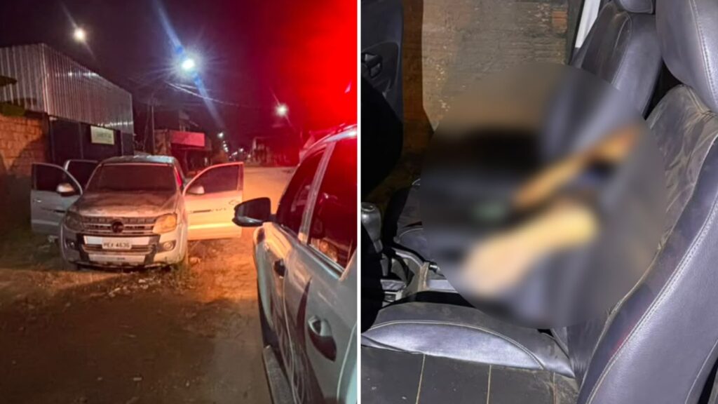 Corpo de homem é encontrado em caminhonete abandonada no bairro São José, em São Félix do Xingu
