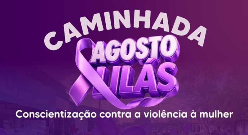 Ourilândia do Norte se une em caminhada do Agosto Lilás contra a violência à mulher