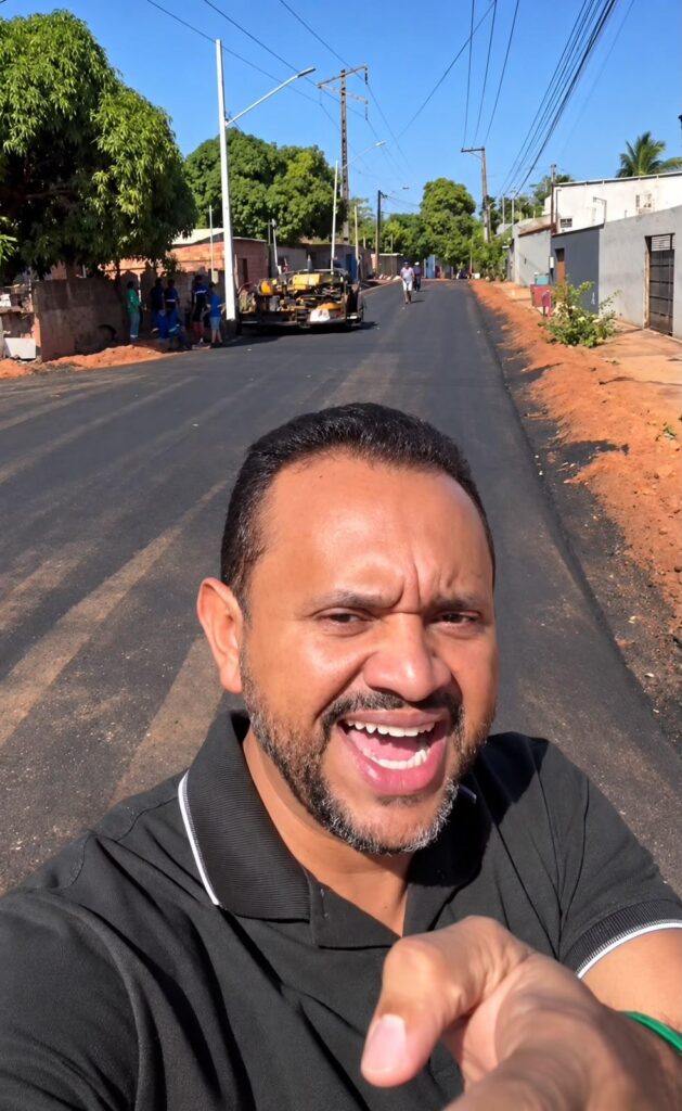 Redenção: Dr. Rener celebra pavimentação asfáltica no Setor Santos Dumont após 32 anos de espera