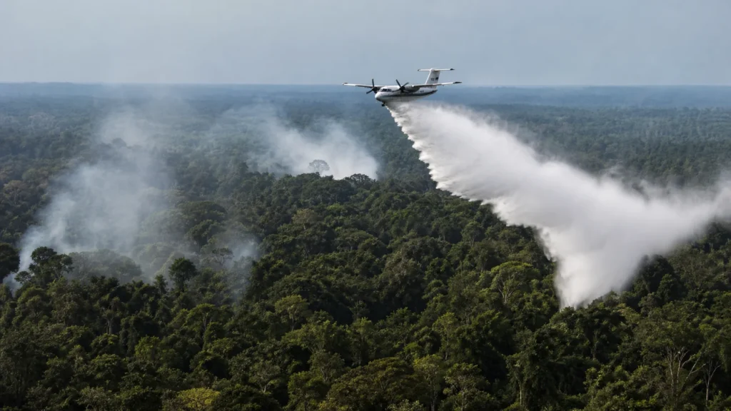 Ibama intensifica combate a incêndios no Amazonas e extingue centenas de focos