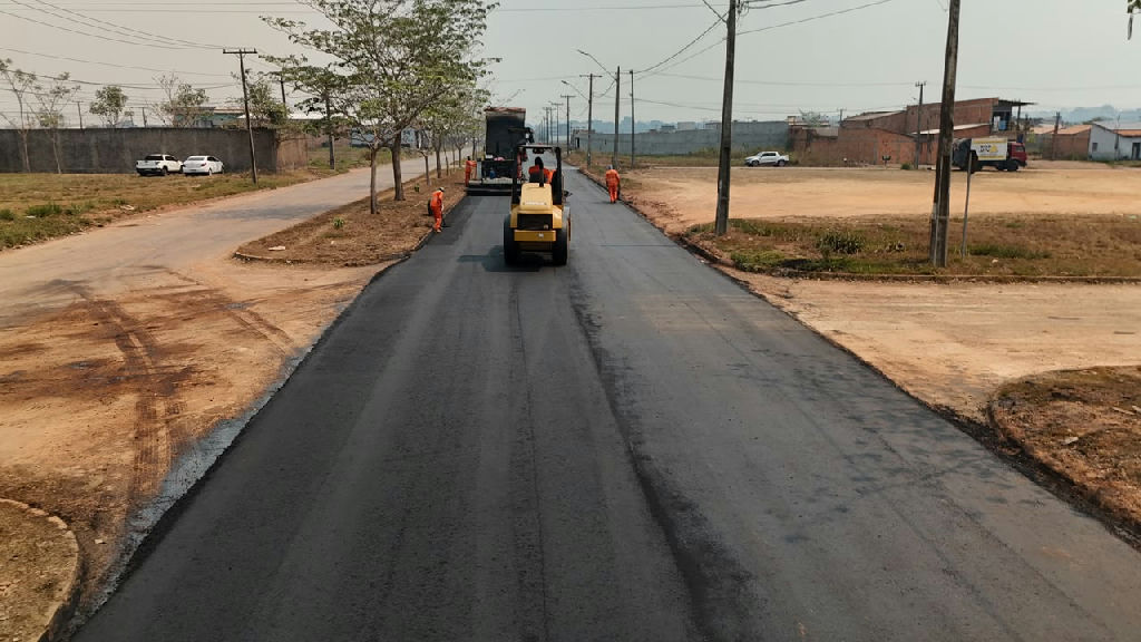 Pavimentação avança no Cidade Jardim e contempla novos residenciais de Marabá