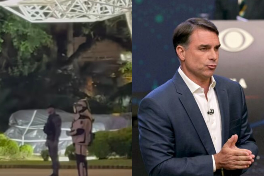 Veículo de Flávio Bolsonaro é vistoriado após cães apontarem resíduo químico
