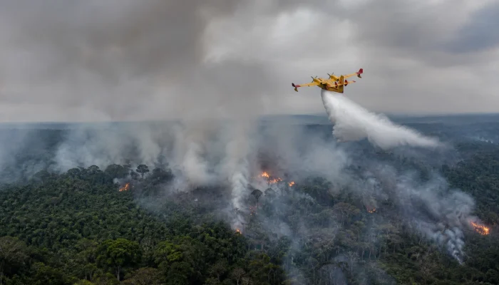 Amazonas recebe reforço federal para combater queimadas e fumaça em 36 municípios