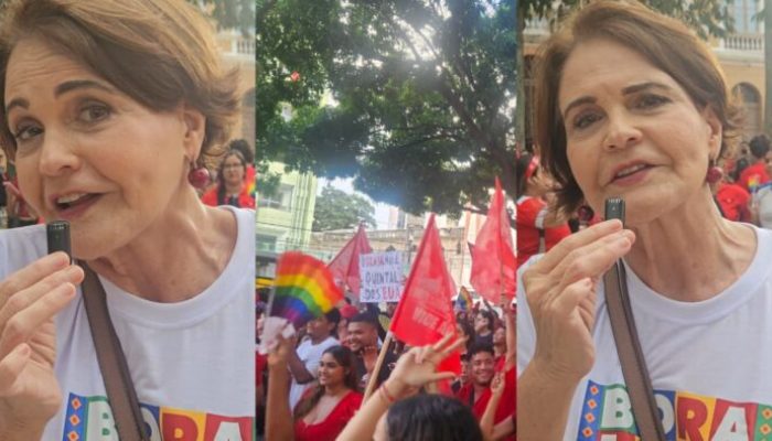 Ana Júlia Carepa alerta para impactos de propostas de Bolsonaro em ato pró-Lula na capital paraense