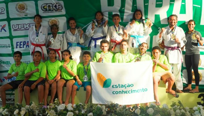 Atletas da Estação Conhecimento Tucumã brilham com 15 medalhas no Pan-americano de Karatê