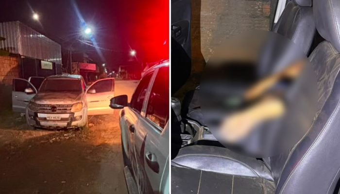 Corpo de homem é encontrado em caminhonete abandonada no bairro São José, em São Félix do Xingu