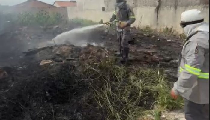 ação humana. Imagens registradas no local foram enviadas por moradores ao CKS On