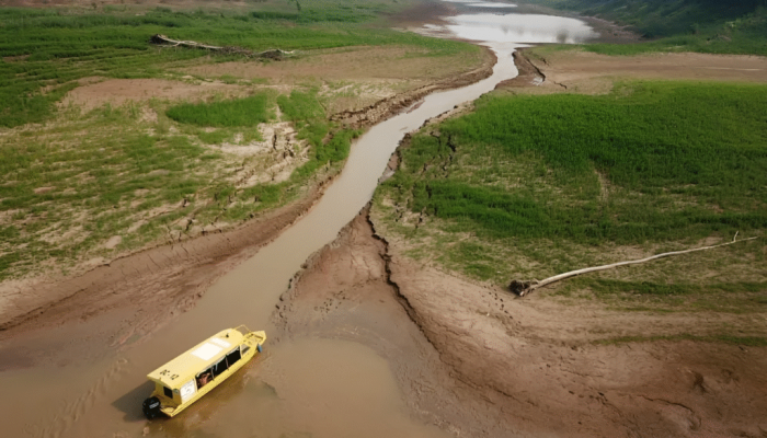 Navegação no Amazonas em risco: seca e dragagens atrasadas acendem alerta