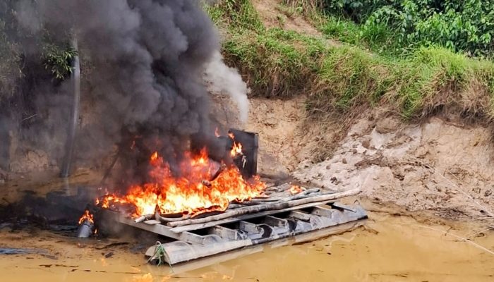 Operação conjunta da PF desmantela garimpo ilegal na Terra Indígena Baú, Pará