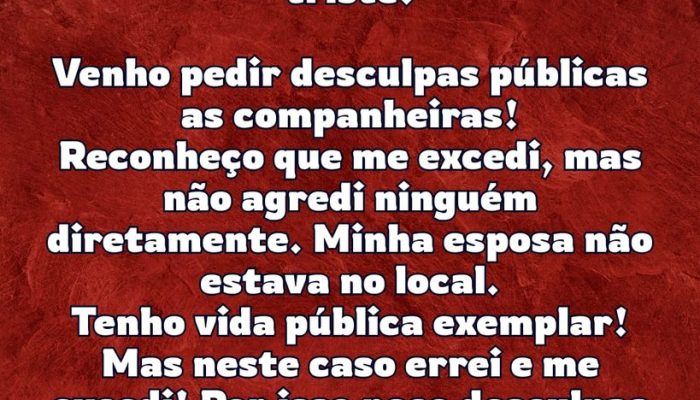 Paulo Rocha se desculpa publicamente após incidente em casamento e PT mantém silêncio