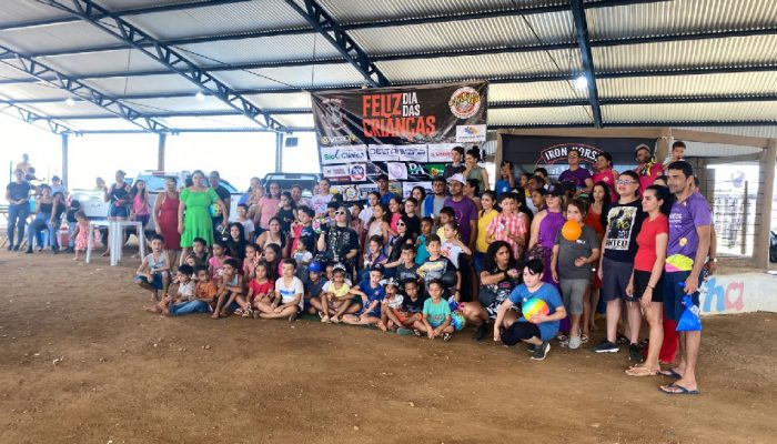 Solidariedade sobre duas rodas: Iron Horse MC leva festa a crianças de Canaã dos Carajás