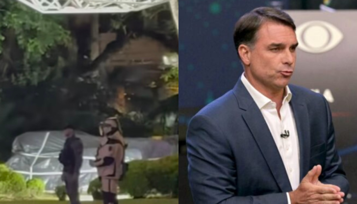 Veículo de Flávio Bolsonaro é vistoriado após cães apontarem resíduo químico